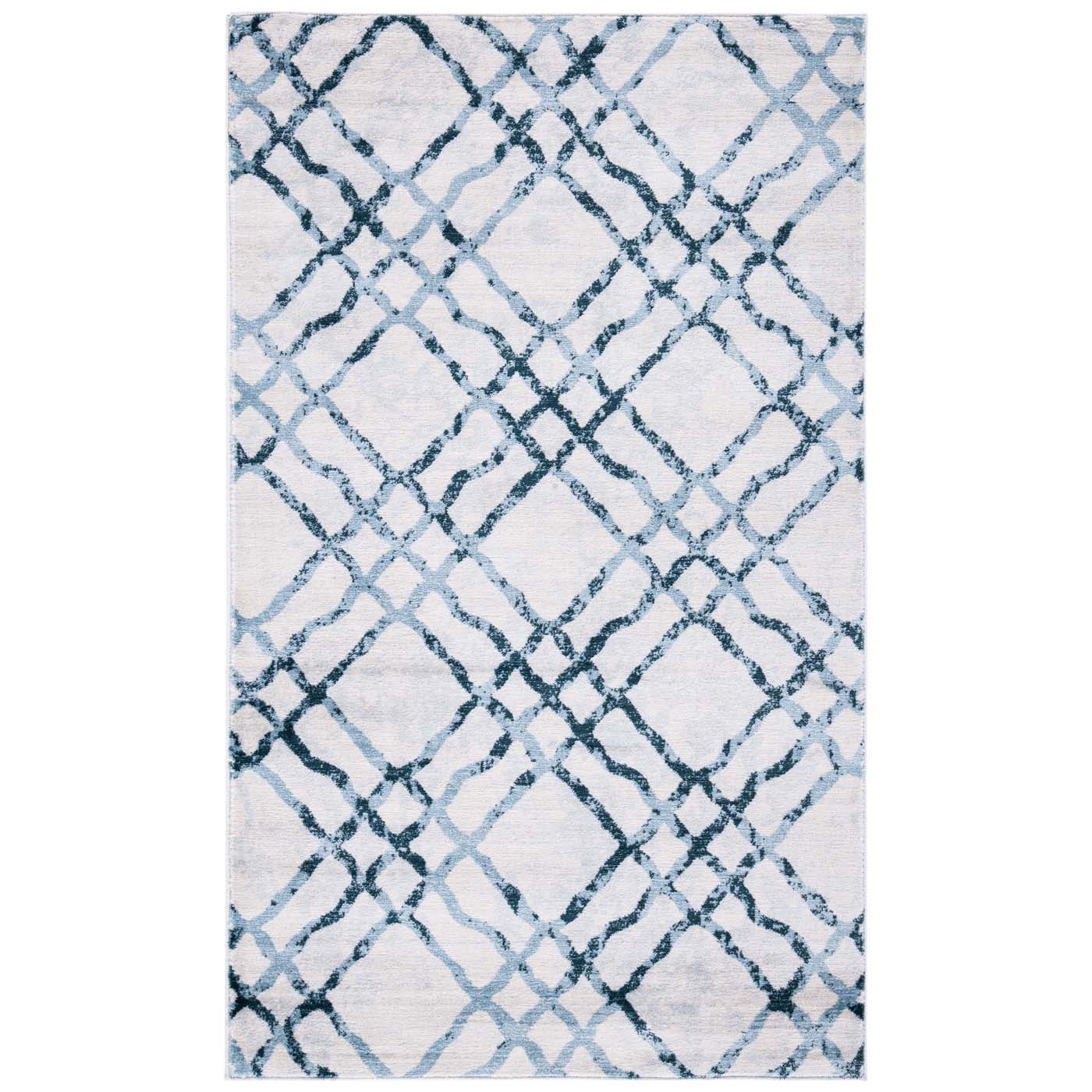 Martha Stewart 0957 Rug, MSR0957 - Ivory / Turquoise