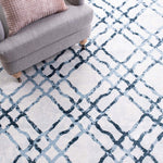 Martha Stewart 0957 Rug, MSR0957 - Ivory / Turquoise