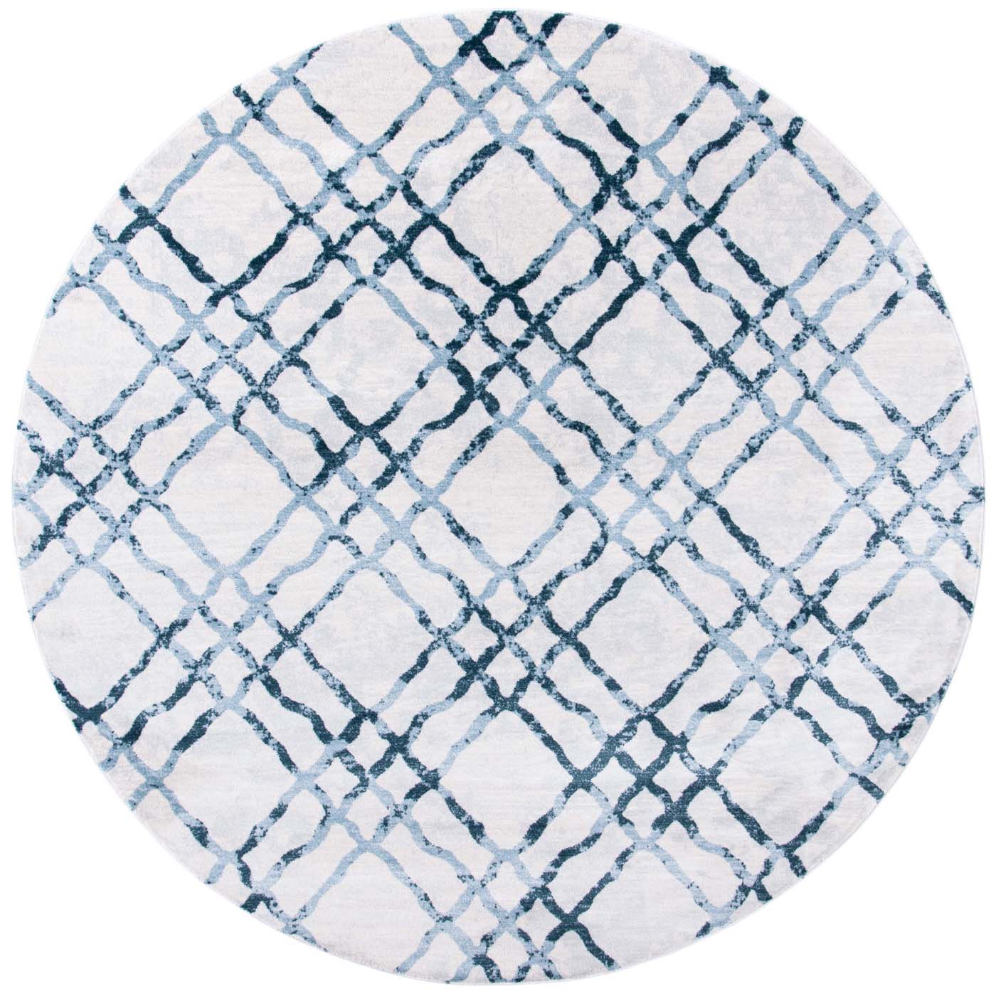 Martha Stewart 0957 Rug, MSR0957 - Ivory / Turquoise