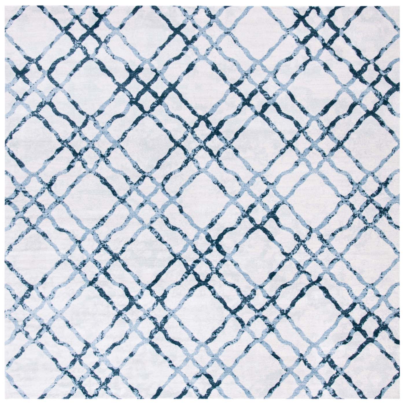 Martha Stewart 0957 Rug, MSR0957 - Ivory / Turquoise