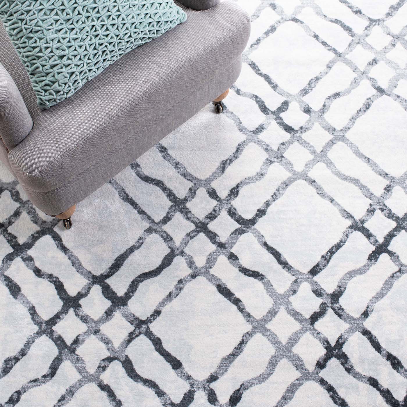Martha Stewart 0957 Rug, MSR0957 - Ivory / Grey