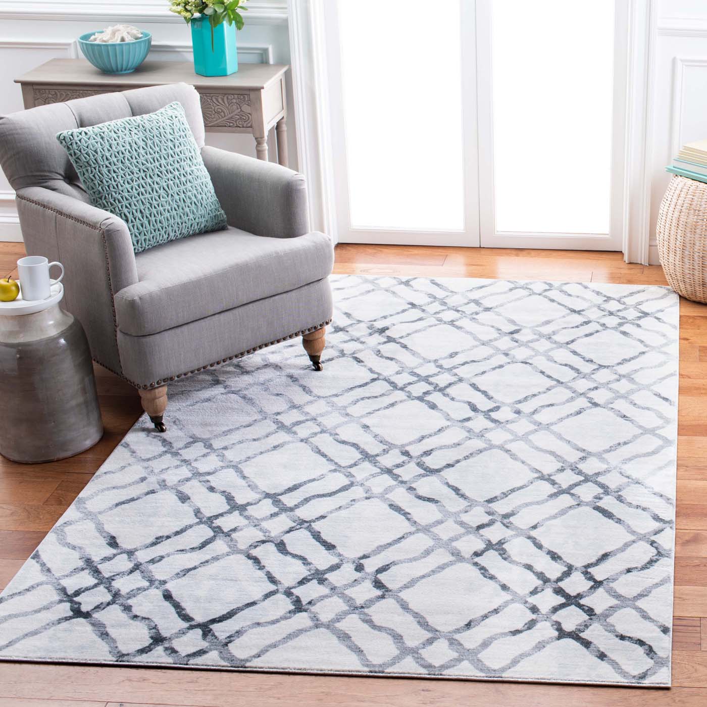 Martha Stewart 0957 Rug, MSR0957 - Ivory / Grey