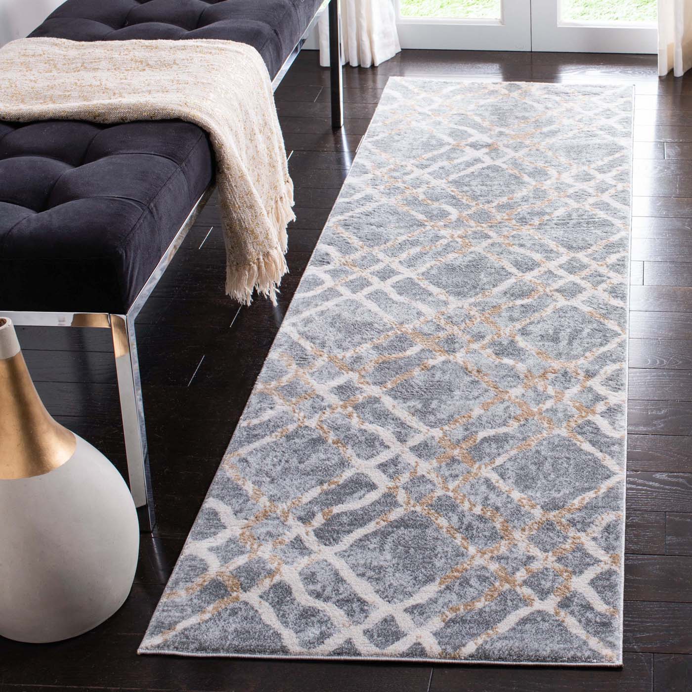 Martha Stewart 0957 Rug, MSR0957 - Silver / Ivory