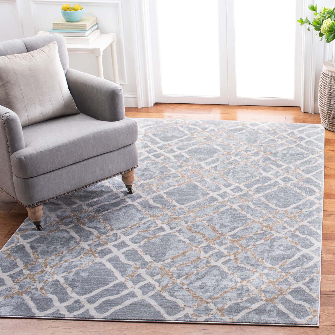 Martha Stewart 0957 Rug, MSR0957 - Silver / Ivory