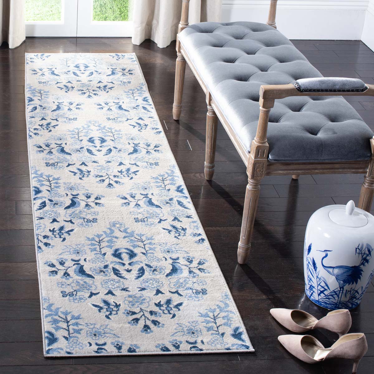 Martha Stewart 2856 Rug, MSR2856 - Cream / Blue
