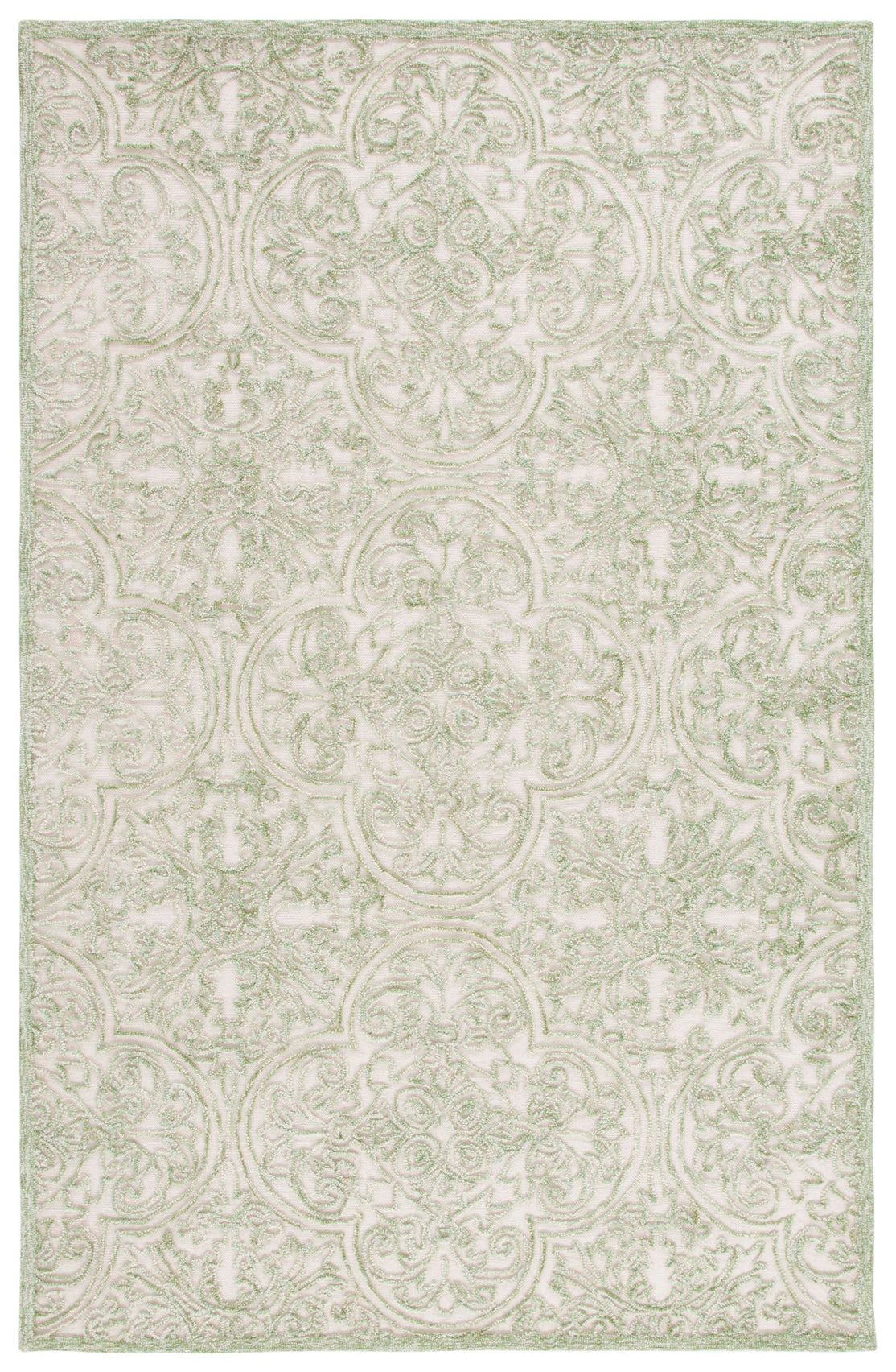 Martha Stewart 3511 Rug, MSR3511 - Ivory / Green