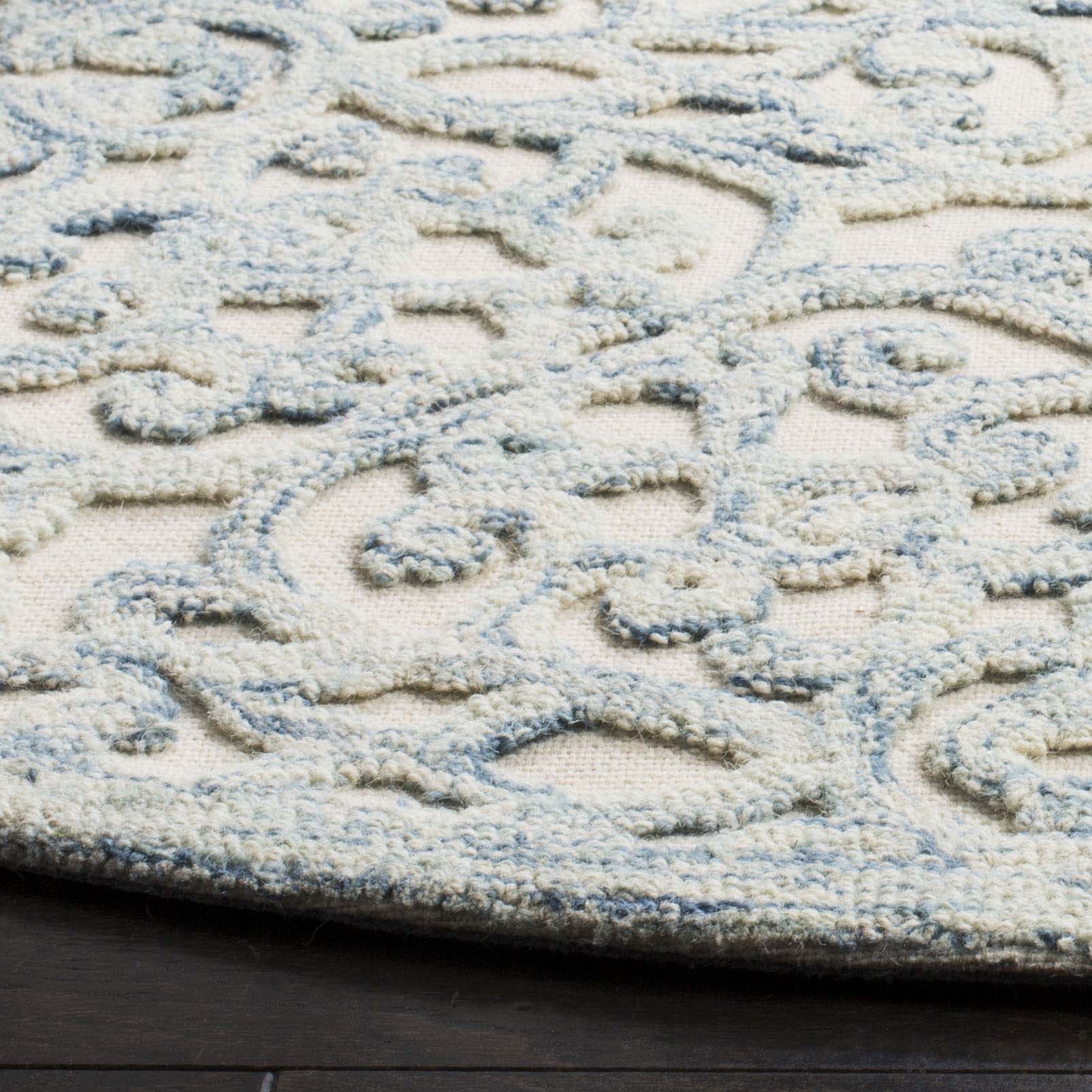Martha Stewart 3513 Rug, MSR3513 - Blue / Ivory 9' x 12'