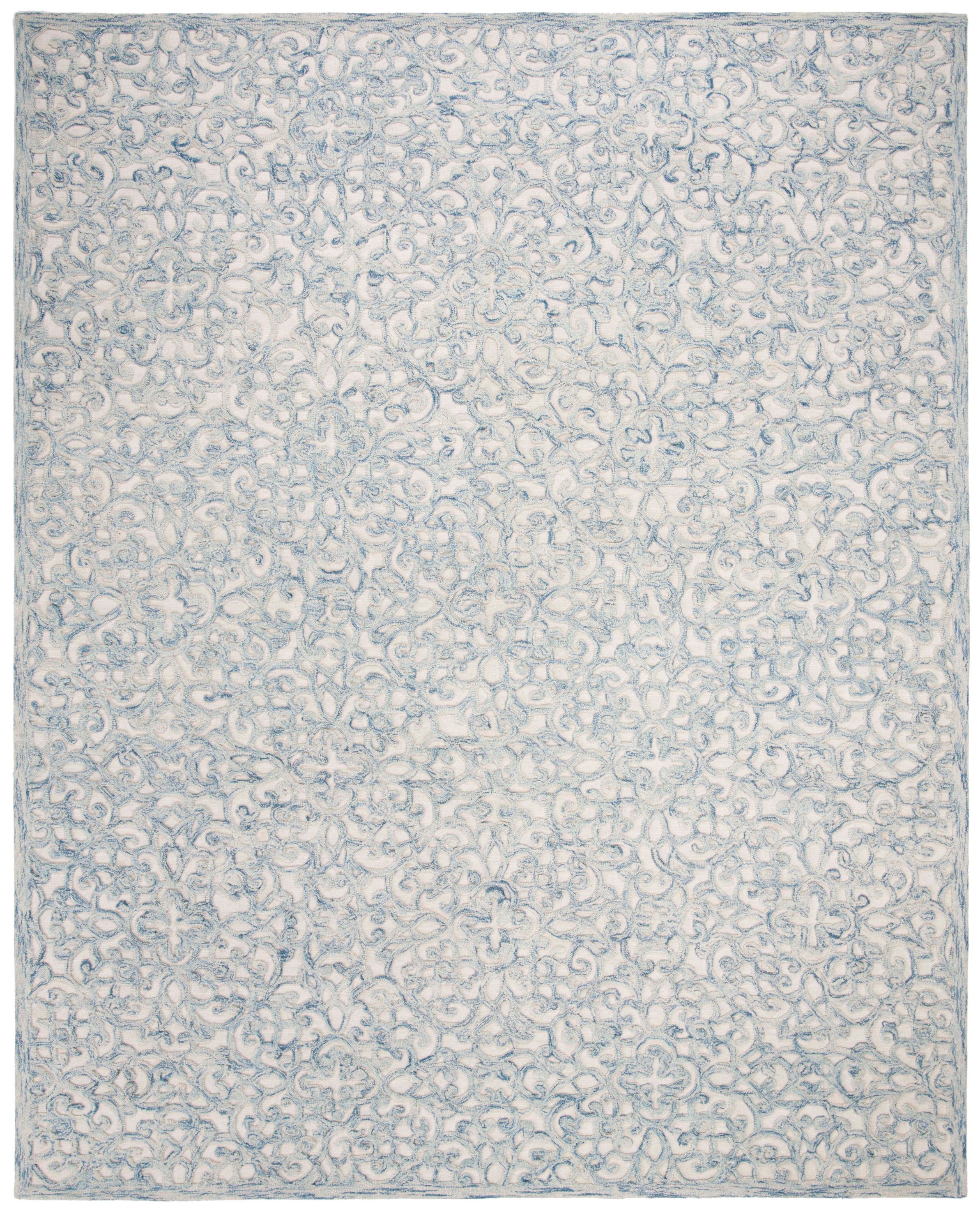 Martha Stewart 3513 Rug, MSR3513 - Blue / Ivory 9' x 12'
