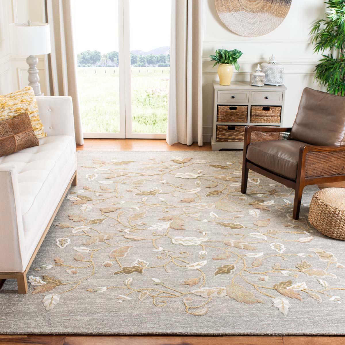 Martha Stewart 3611 Rug, MSR3611 - Gray Squirrel