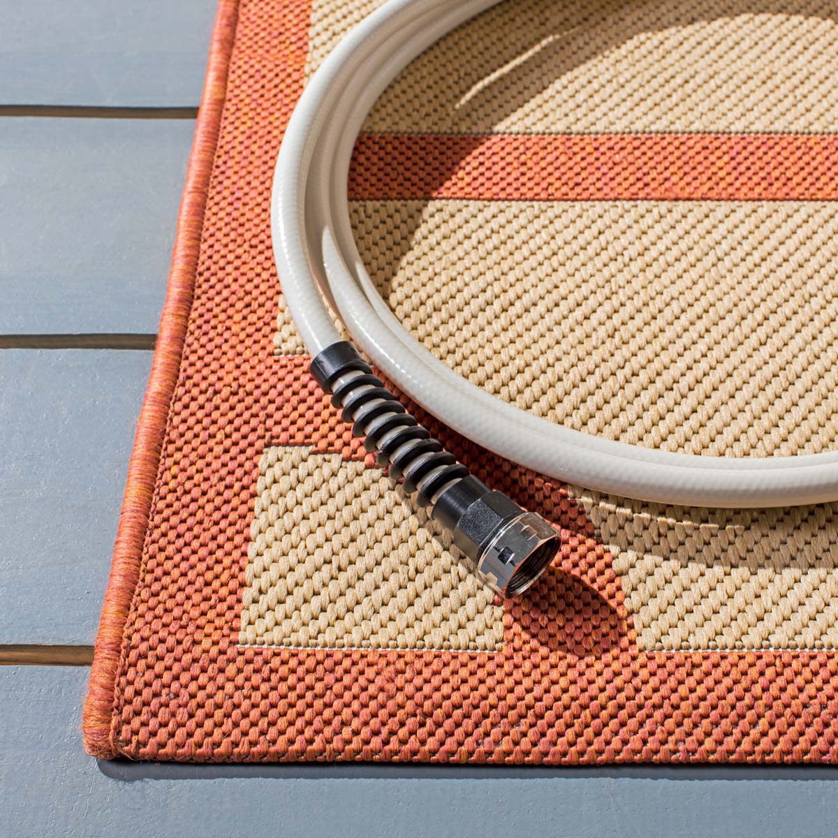 Martha Stewart 4121 Rug, MSR4121 - Beige / Terracotta