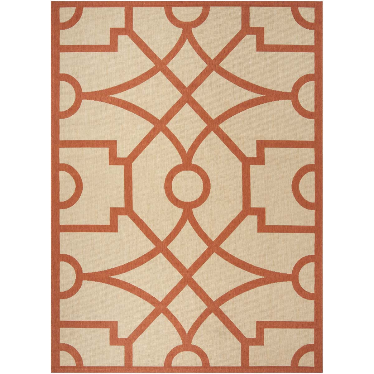 Martha Stewart 4121 Rug, MSR4121 - Beige / Terracotta