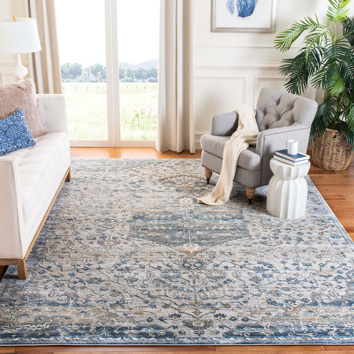 Martha Stewart 683 Rug, MSR683 - Ivory / Grey
