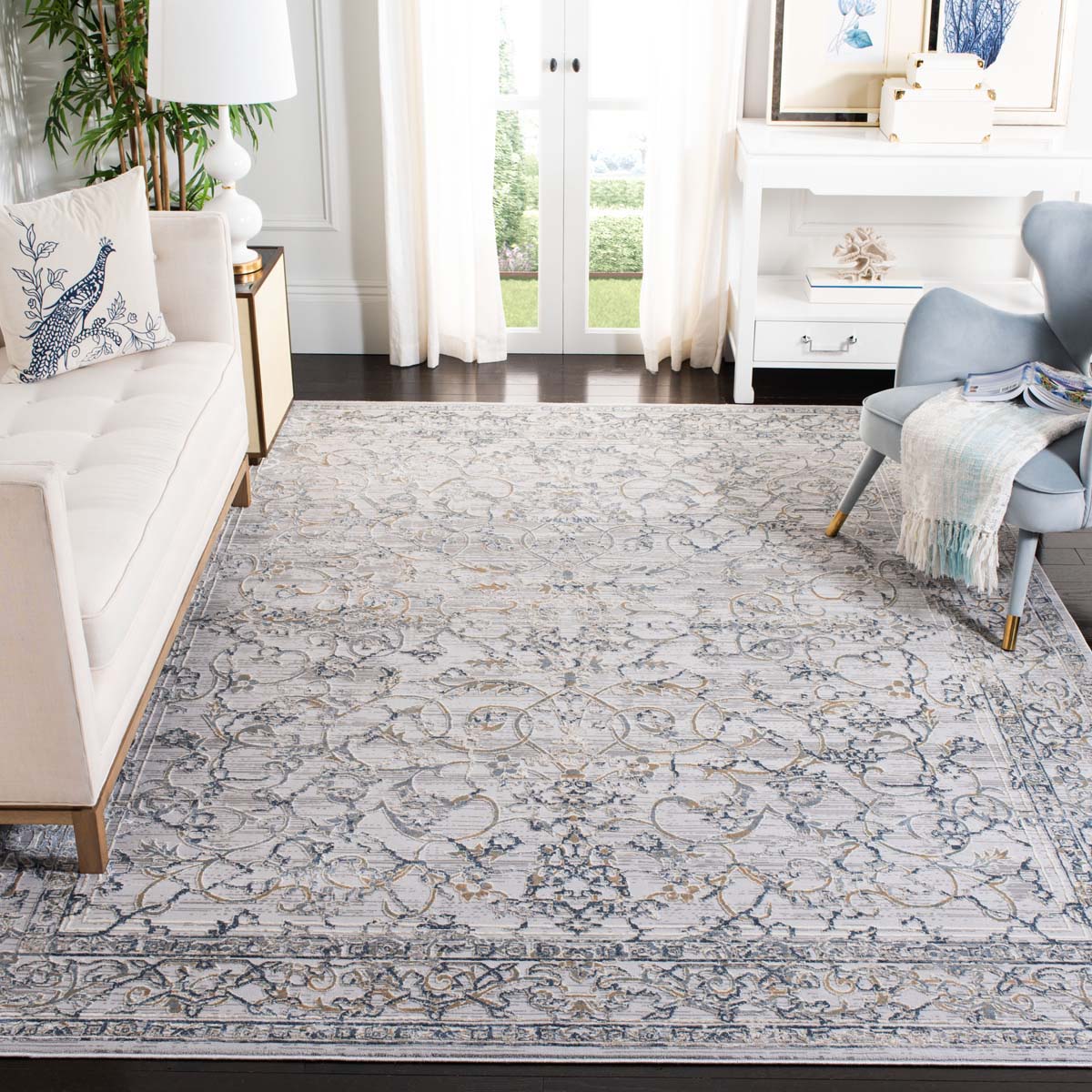 Martha Stewart 687 Rug, MSR687 - Cream / Grey