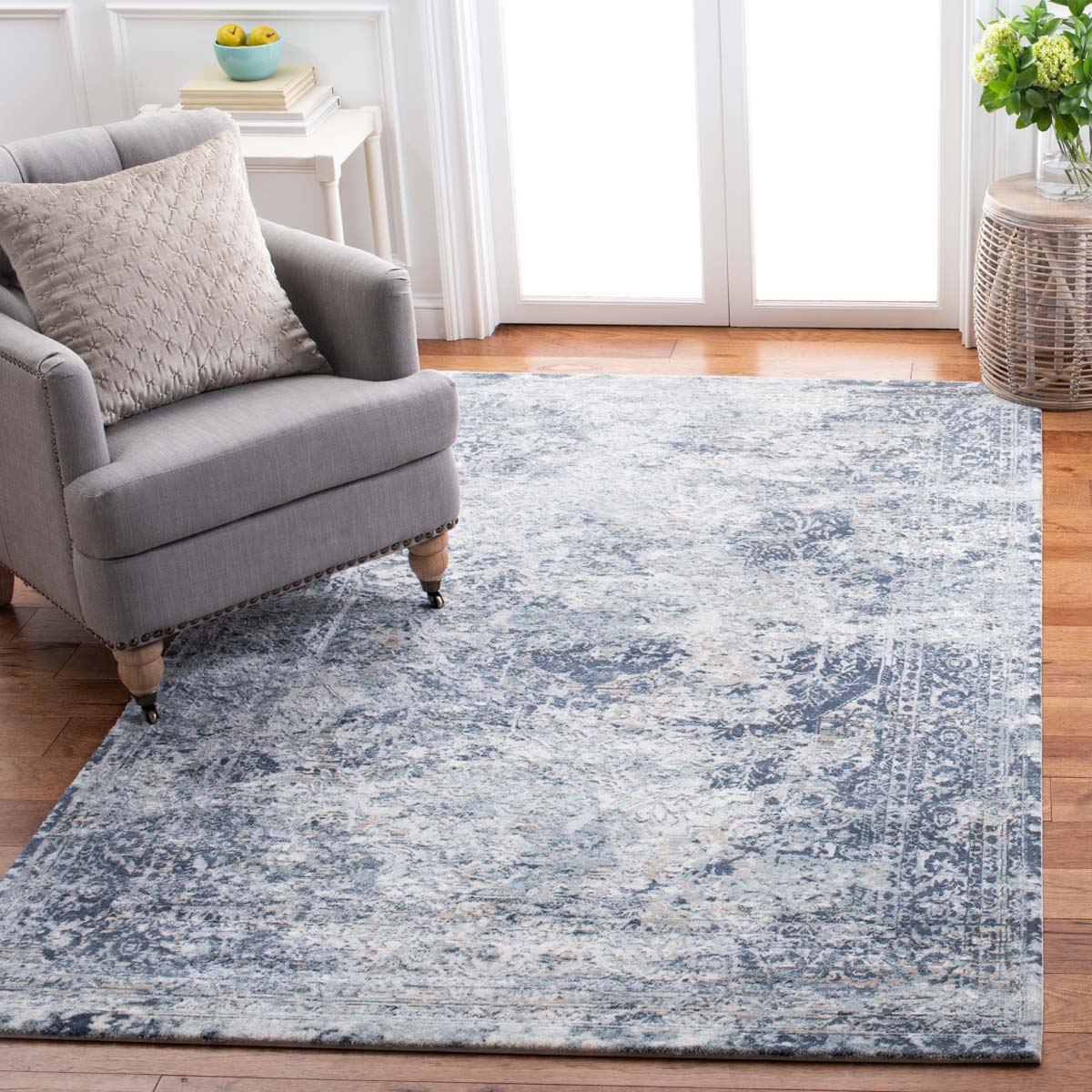 Martha Stewart 692 Rug, MSR692 - Cream / Blue