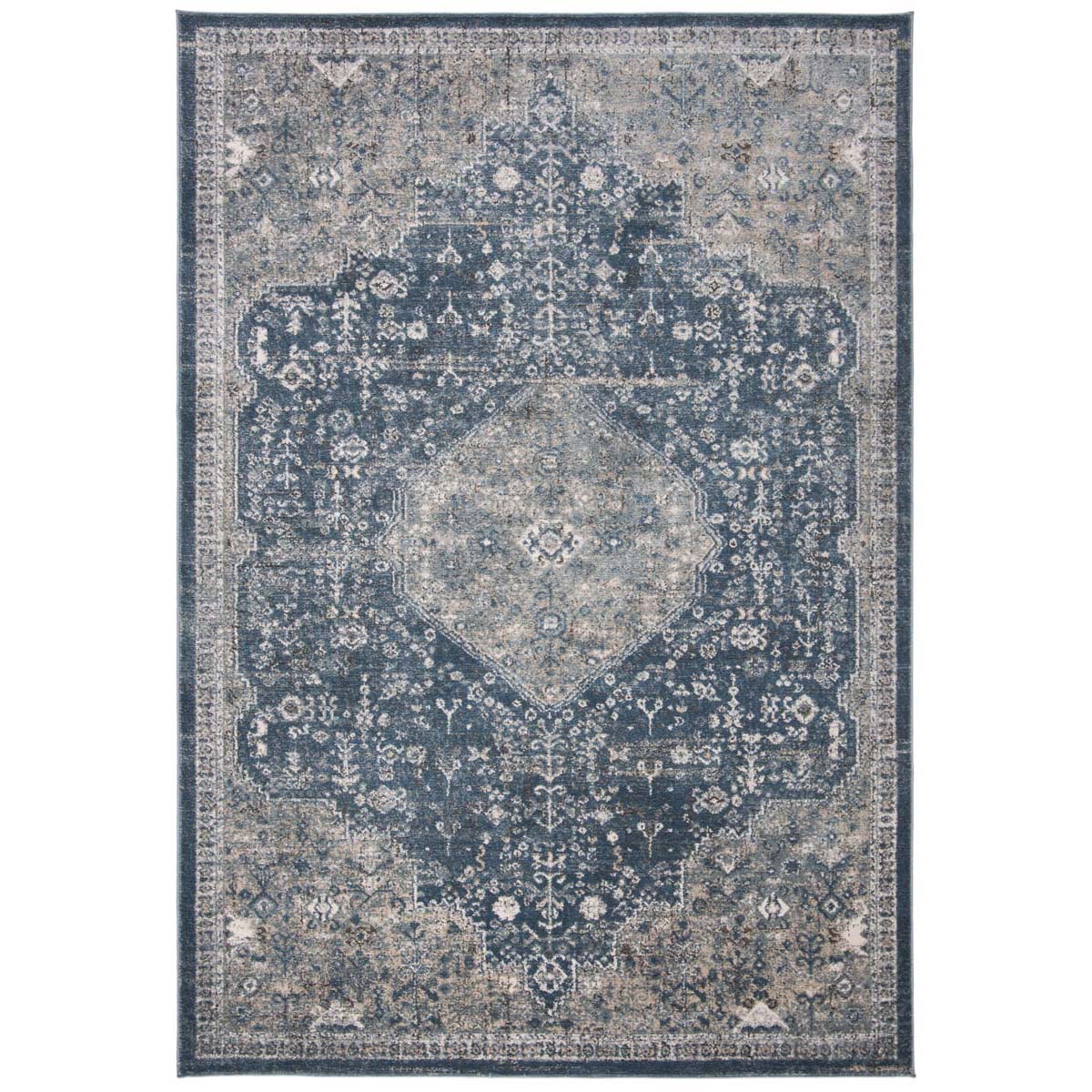 Martha Stewart 858 Rug, MSR858 - Navy / Ivory