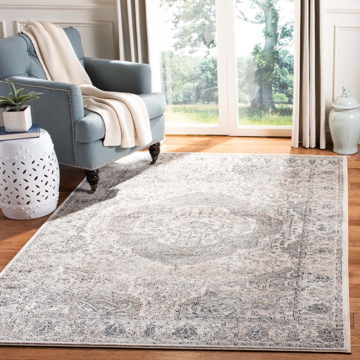 Martha Stewart 867 Rug, MSR867 - Ivory / Grey