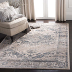 Martha Stewart 868 Rug, MSR868 - Ivory / Blue