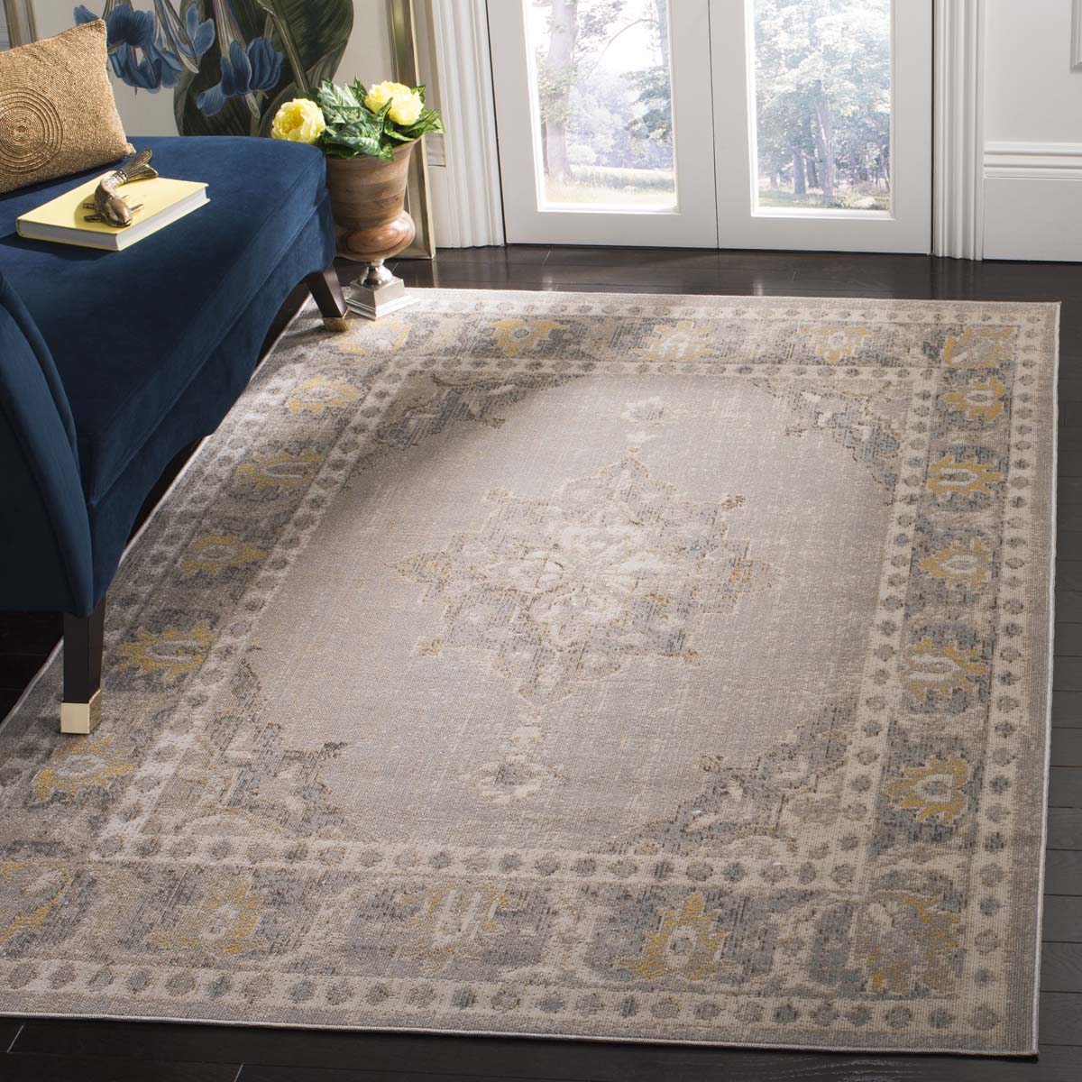 Safavieh Montage 308 Rug, MTG308 - Grey / Gold