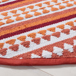 Safavieh Montauk 451 Rug, MTK451 - Orange / Ivory