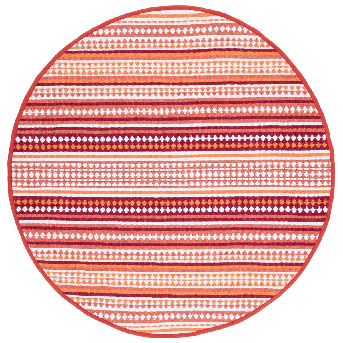 Safavieh Montauk 451 Rug, MTK451 - Orange / Ivory