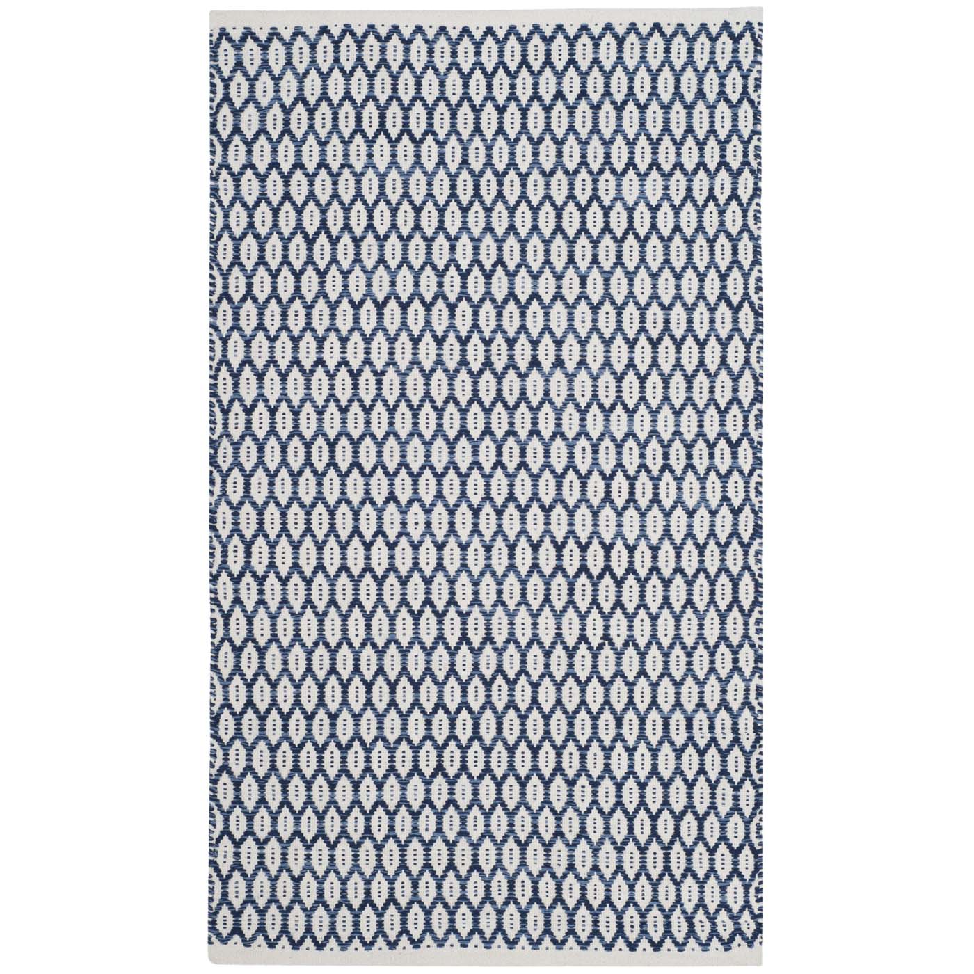 Safavieh Montauk 608 Rug, MTK608 - Navy / Ivory
