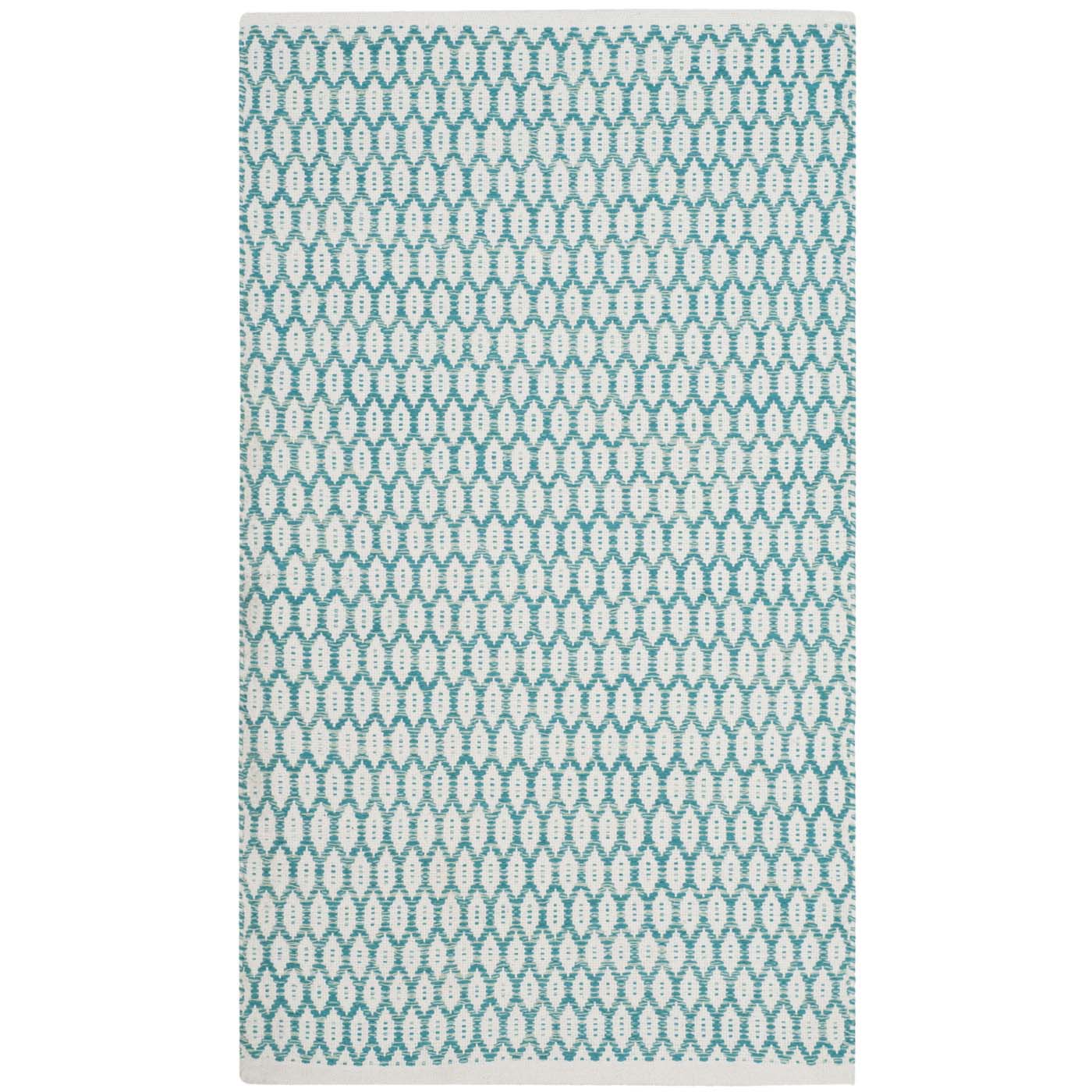 Safavieh Montauk 608 Rug, MTK608 - Aqua / Ivory