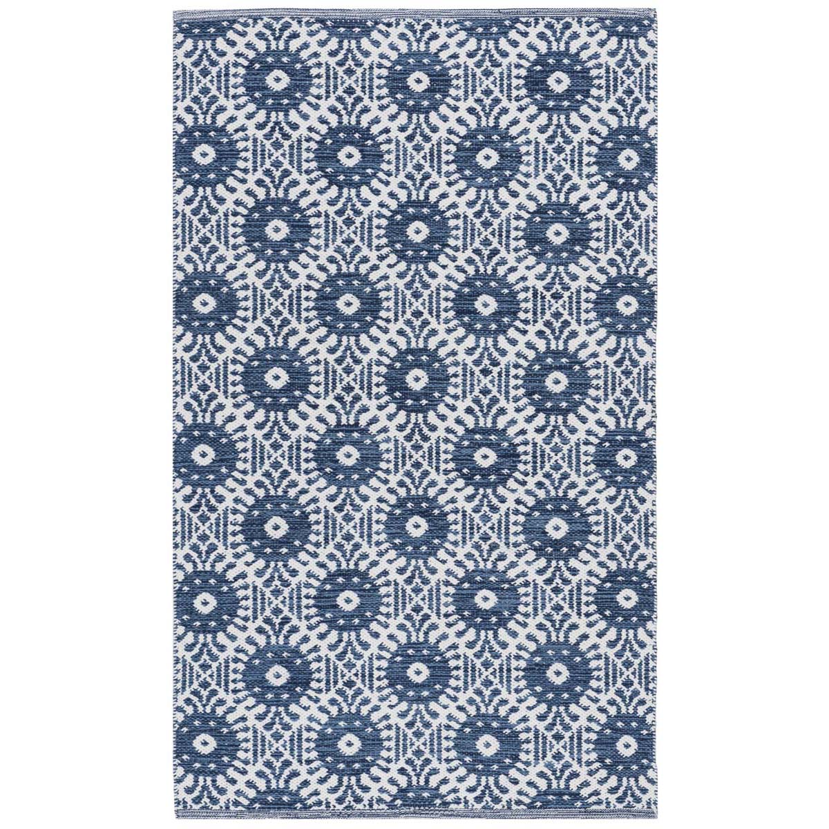 Safavieh Montauk 612 Rug, MTK612 - Navy / Ivory
