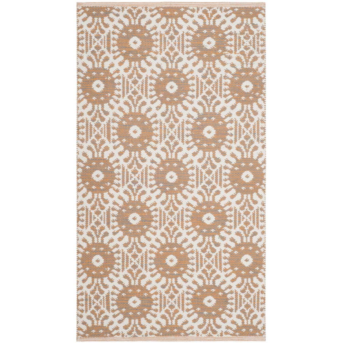 Safavieh Montauk 612 Rug, MTK612 - Orange / Ivory