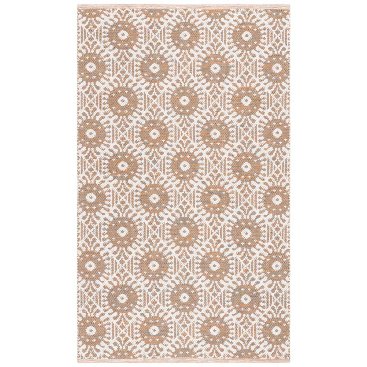 Safavieh Montauk 612 Rug, MTK612 - Orange / Ivory