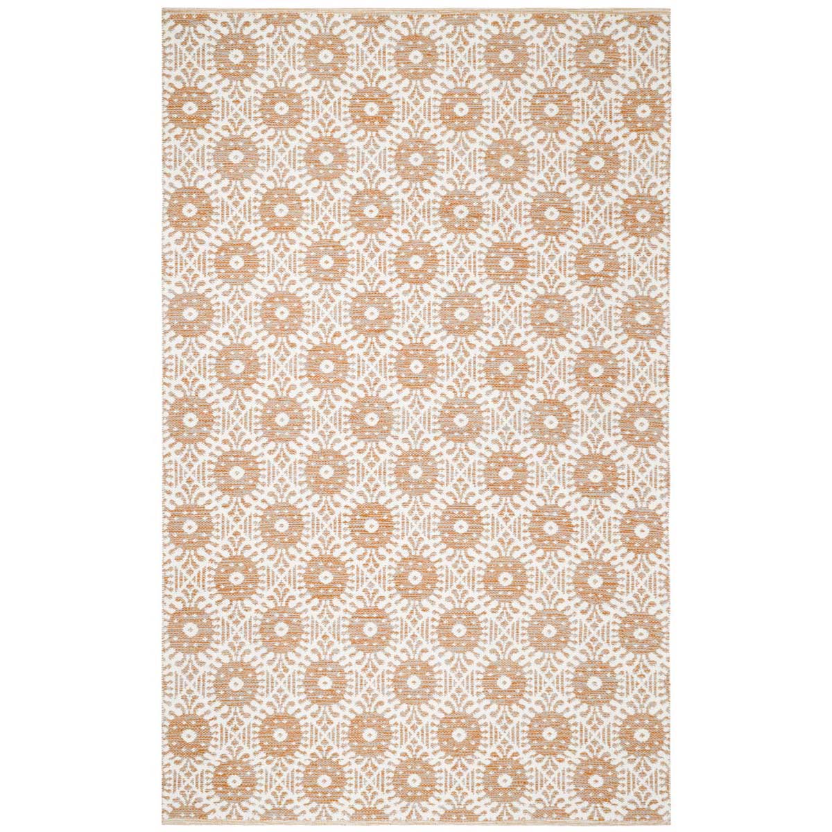 Safavieh Montauk 612 Rug, MTK612 - Orange / Ivory