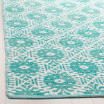 Safavieh Montauk 612 Rug, MTK612 - Aqua / Ivory