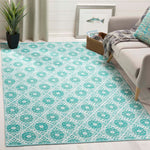 Safavieh Montauk 612 Rug, MTK612 - Aqua / Ivory