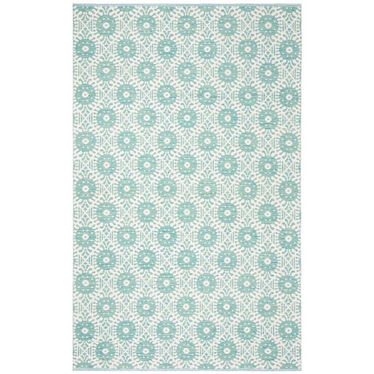 Safavieh Montauk 612 Rug, MTK612 - Aqua / Ivory