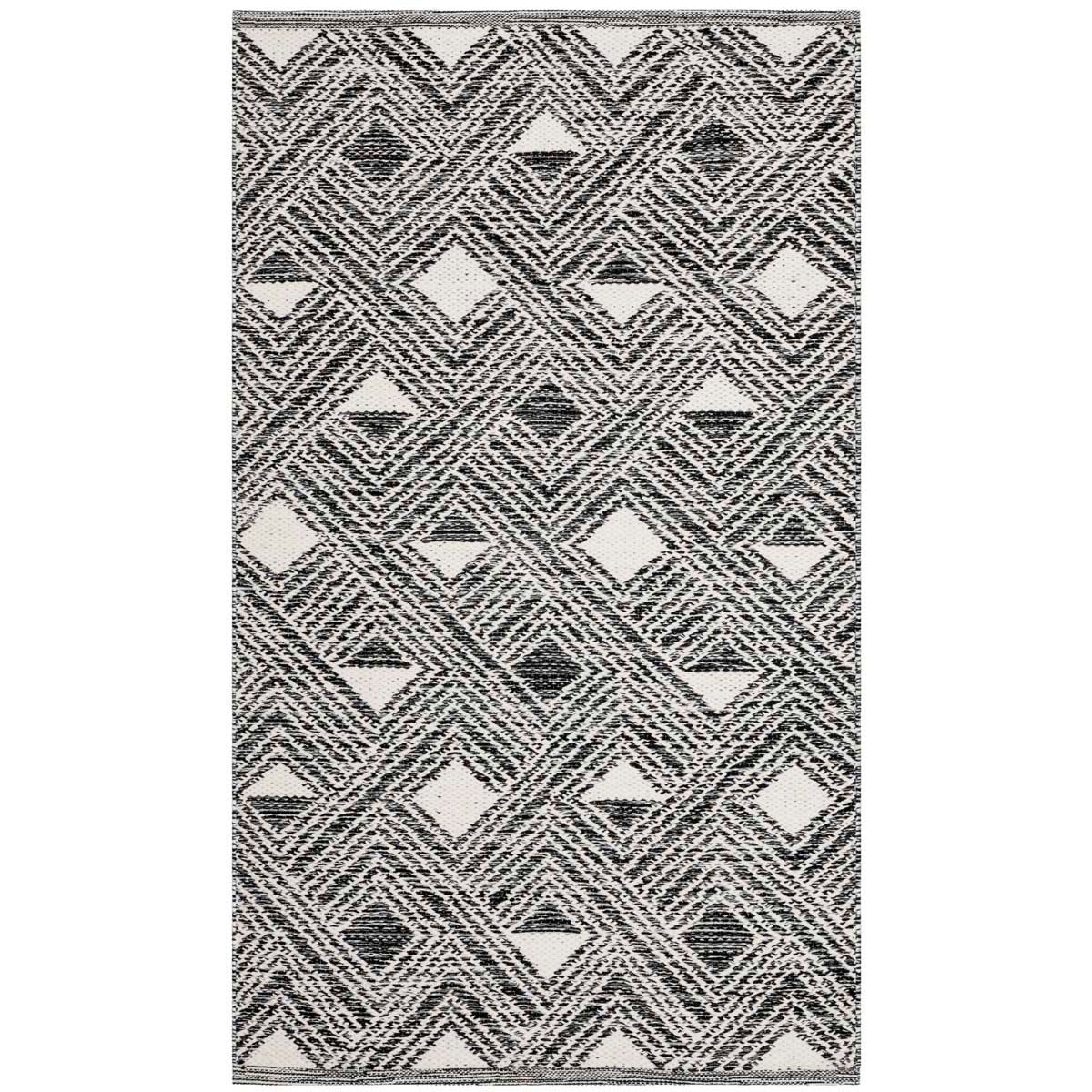 Safavieh Montauk 614 Rug, MTK614 - Black / Ivory