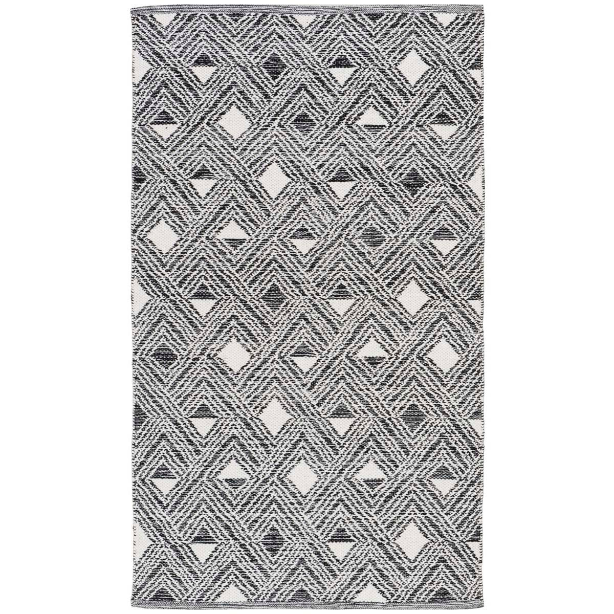 Safavieh Montauk 614 Rug, MTK614 - Black / Ivory