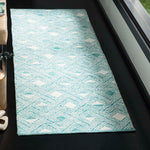 Safavieh Montauk 614 Rug, MTK614 - Aqua / Ivory