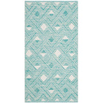 Safavieh Montauk 614 Rug, MTK614 - Aqua / Ivory