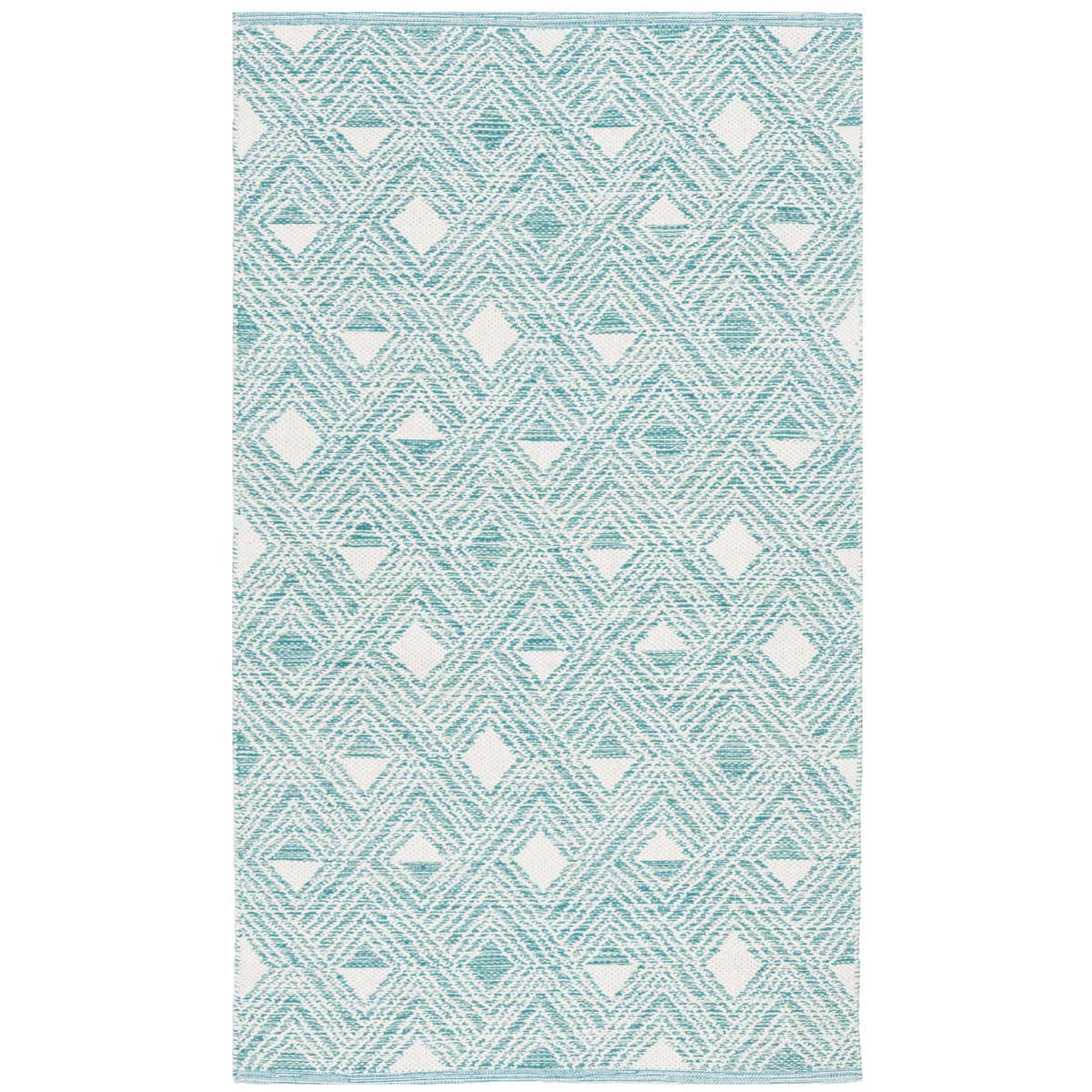 Safavieh Montauk 614 Rug, MTK614 - Aqua / Ivory