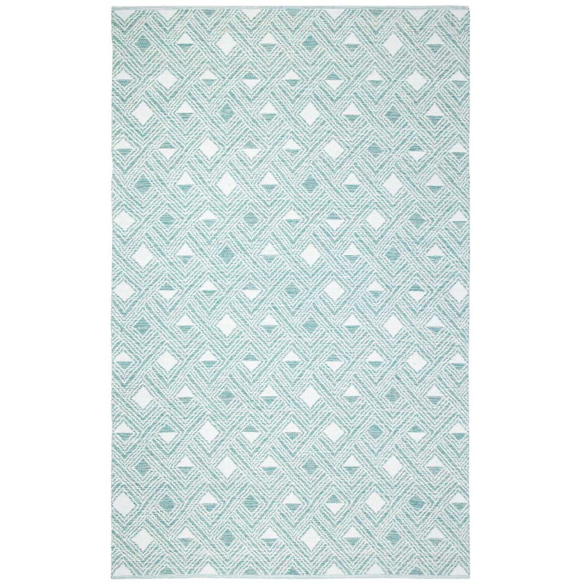 Safavieh Montauk 614 Rug, MTK614 - Aqua / Ivory