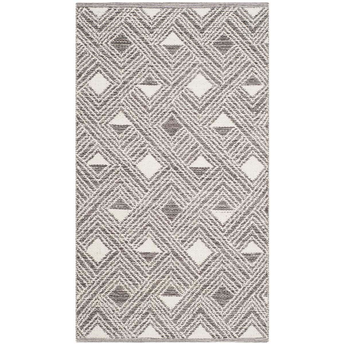 Safavieh Montauk 614 Rug, MTK614 - Charcoal / Ivory