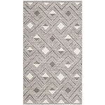 Safavieh Montauk 614 Rug, MTK614 - Charcoal / Ivory