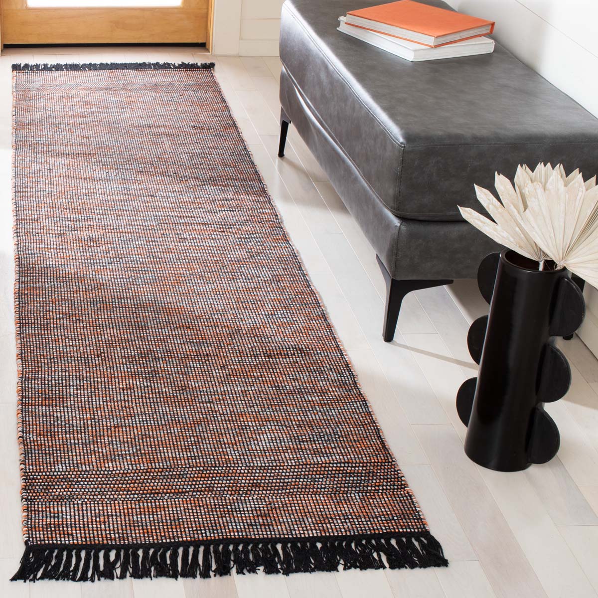 Safavieh Montauk 620 Rug, MTK620 - Orange / Black