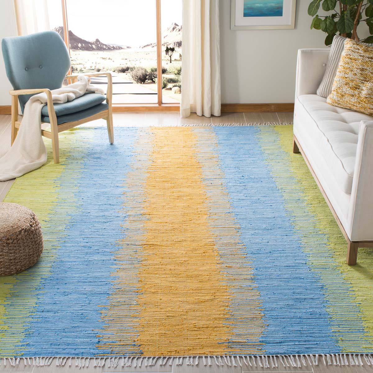 Safavieh Montauk 710 Rug, MTK710 - Green / Gold