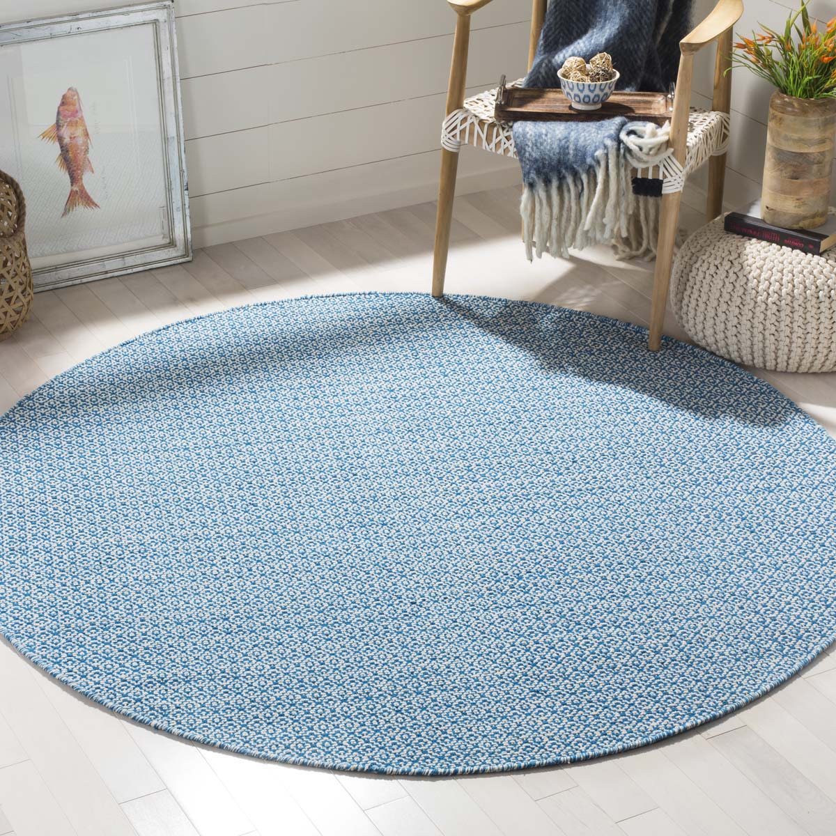 Safavieh Montauk 717 Rug, MTK717 - Ivory / Blue