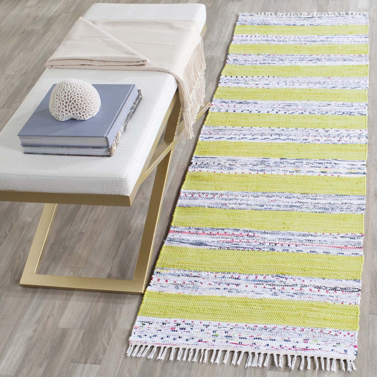 Safavieh Montauk 720 Rug, MTK720 - Ivory / Light Green
