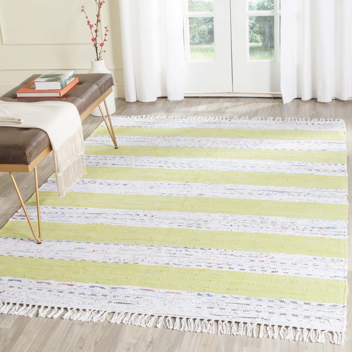 Safavieh Montauk 720 Rug, MTK720 - Ivory / Light Green