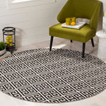 Safavieh Montauk 724 Rug, MTK724 - Black / Ivory