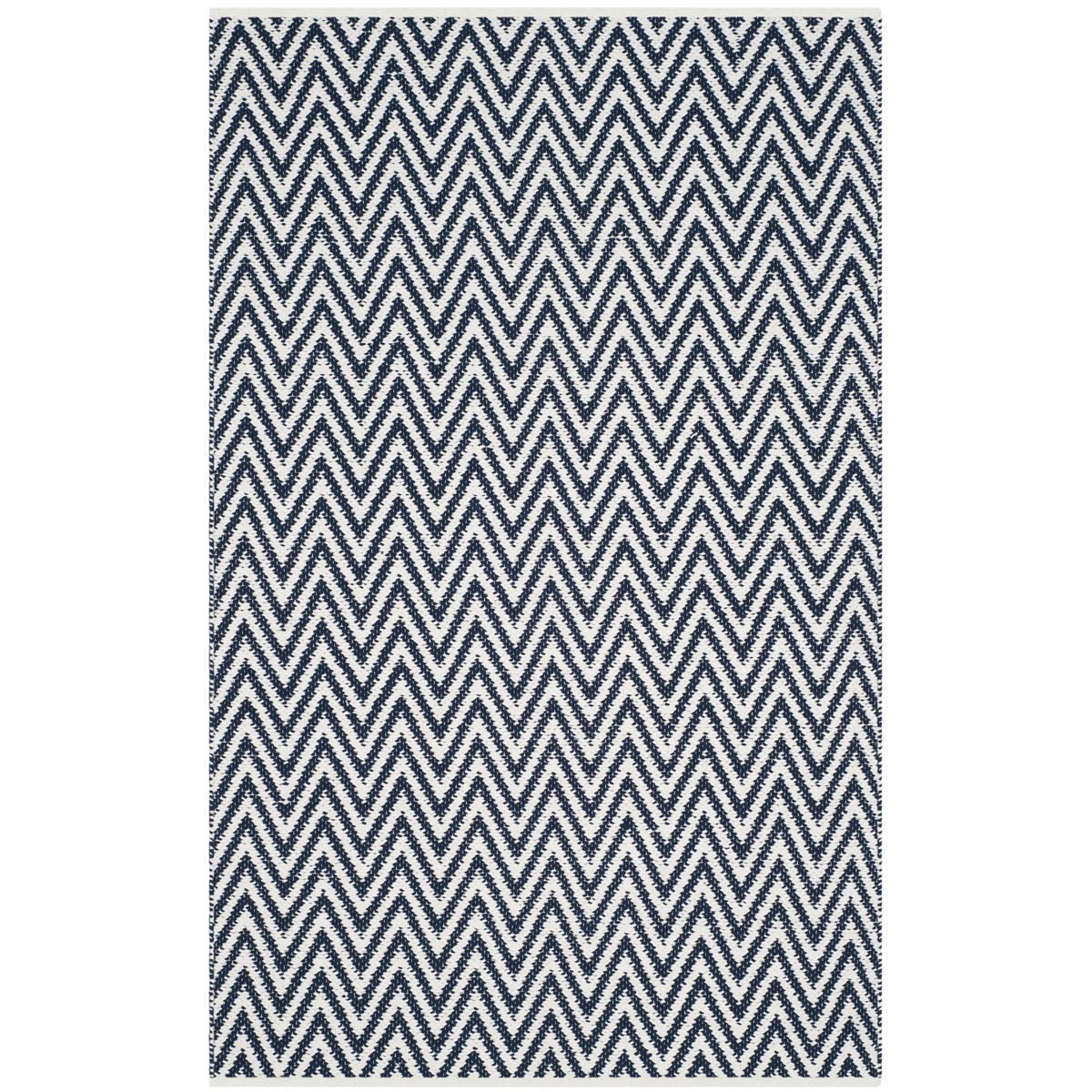 Safavieh Montauk 812 Rug, MTK812 - Navy / Ivory