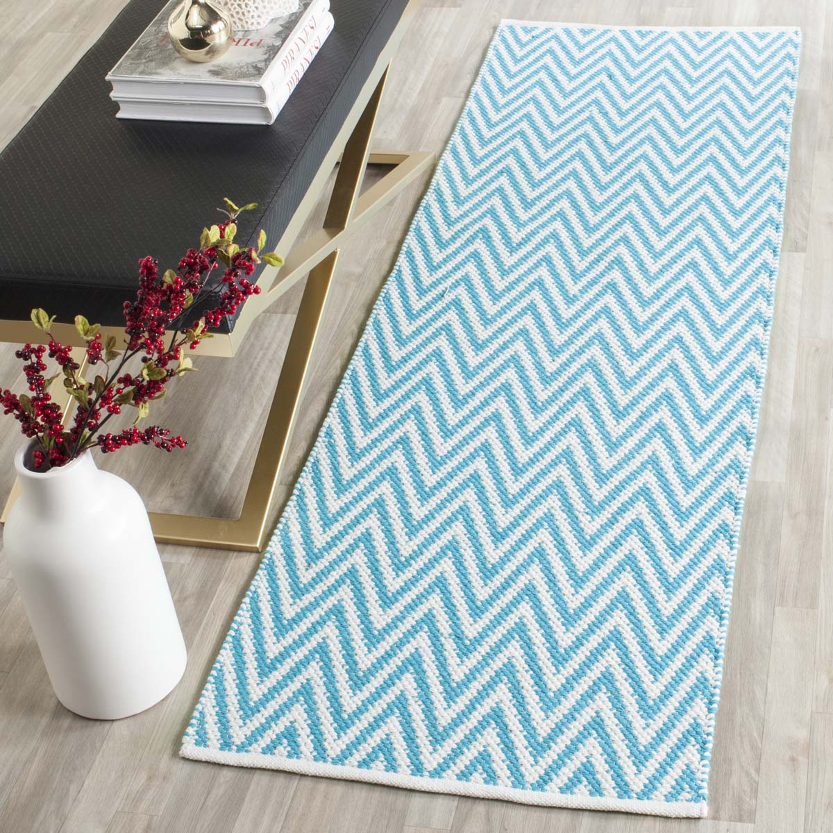 Safavieh Montauk 812 Rug, MTK812 - Turquoise / Ivory