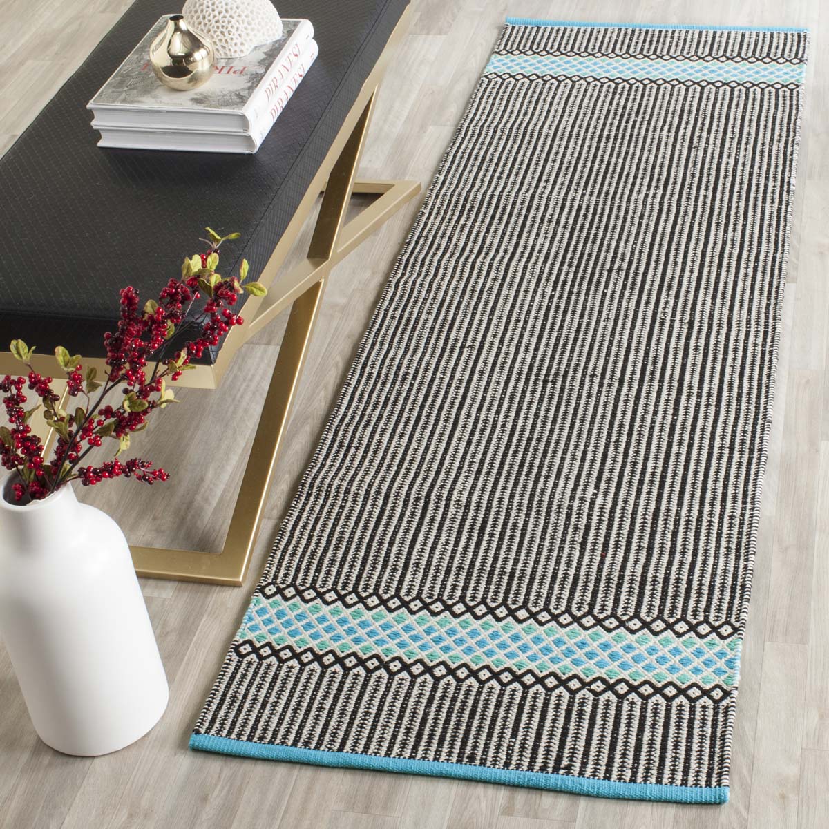 Safavieh Montauk 820 Rug, MTK820 - Turquoise / Multi